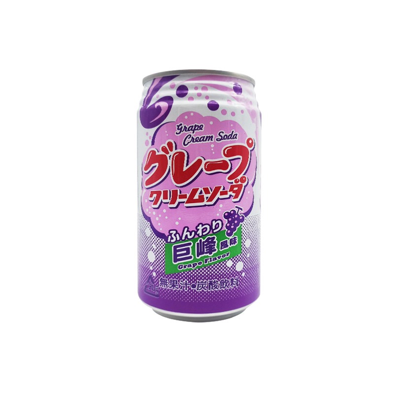 Газированный напиток Tominaga виноград крем-сода, 350 мл