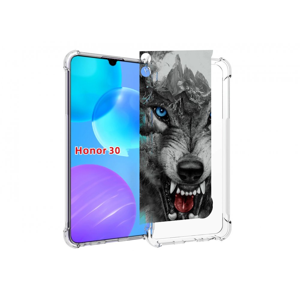 

Чехол MyPads Волк-частица мужской для Huawei Honor 30 Lite, Tocco