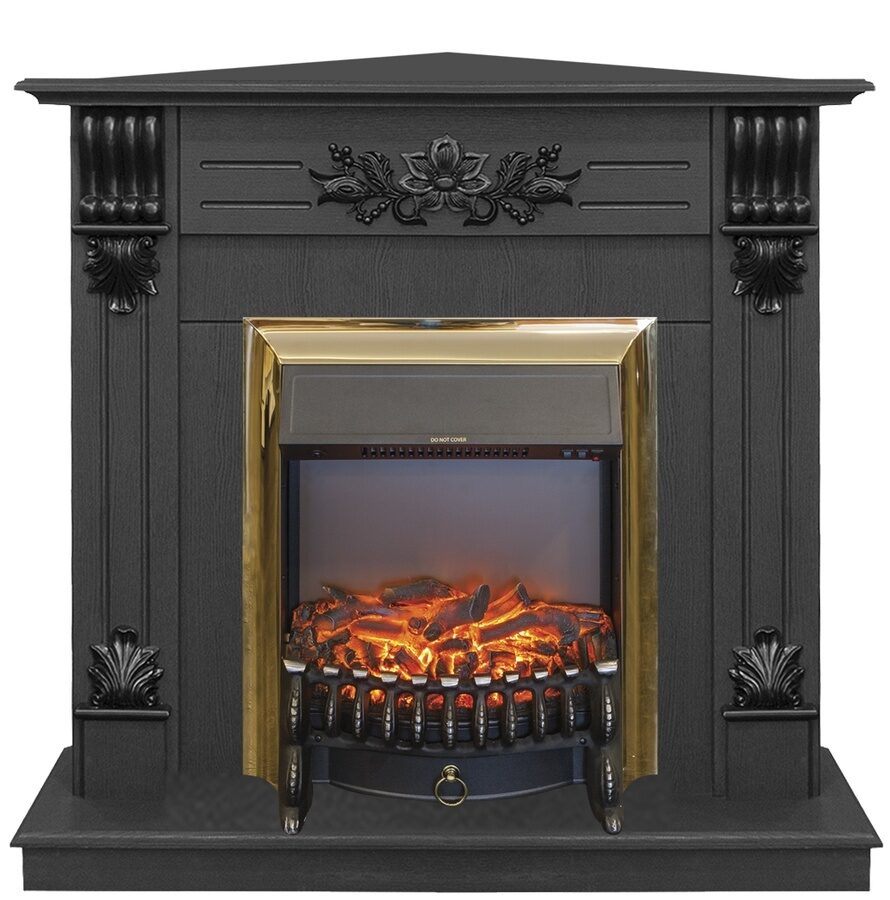 

Электрокамин Real Flame Ottawa DN corner c очагом Fobos S Lux Brass