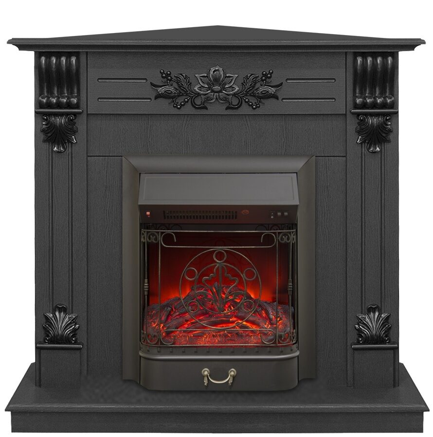 

Электрокамин Real Flame Ottawa DN corner c очагом Majestic S Lux Black