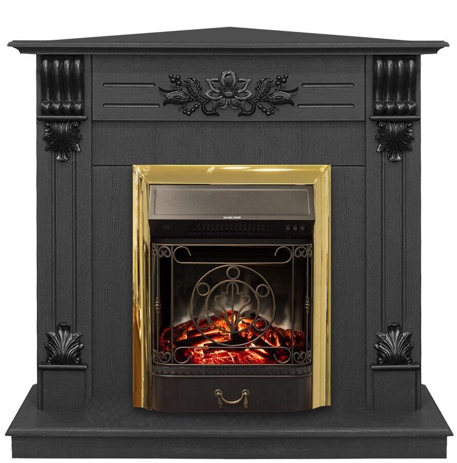 

Электрокамин Real Flame Ottawa DN corner c очагом Majestic S Lux Brass