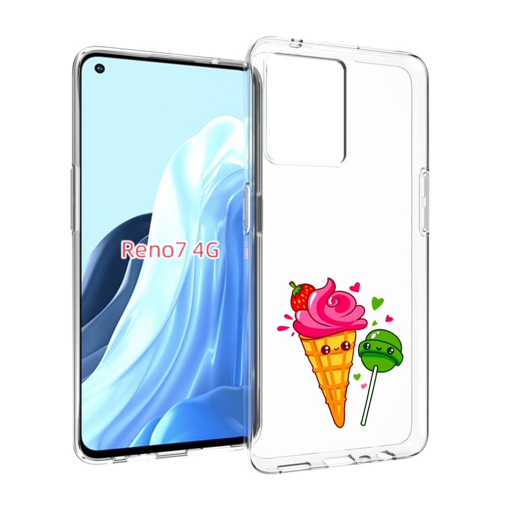 

Чехол MyPads Вкусняшки для OPPO RENO 7 4G, Прозрачный, Tocco