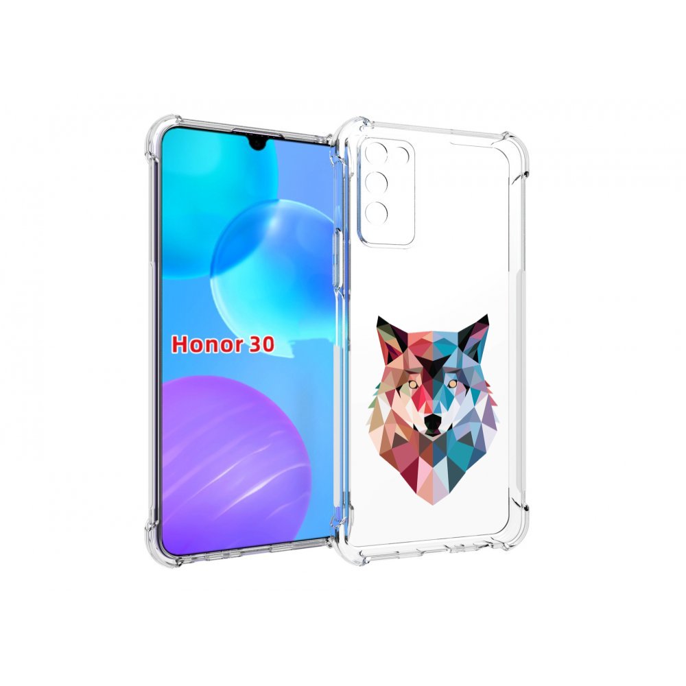 

Чехол MyPads Геометрический-волк для Huawei Honor 30 Lite, Tocco