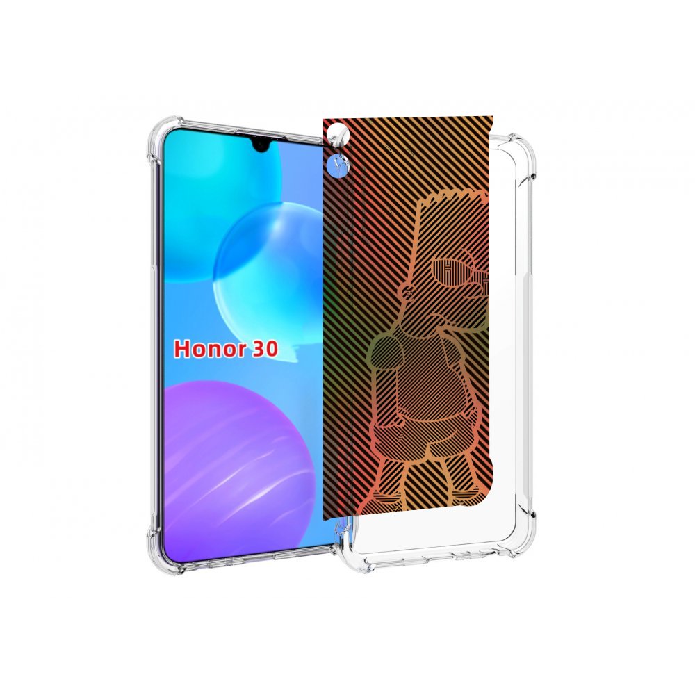 

Чехол MyPads Графический-Барт-Симпсон для Huawei Honor 30 Lite, Tocco