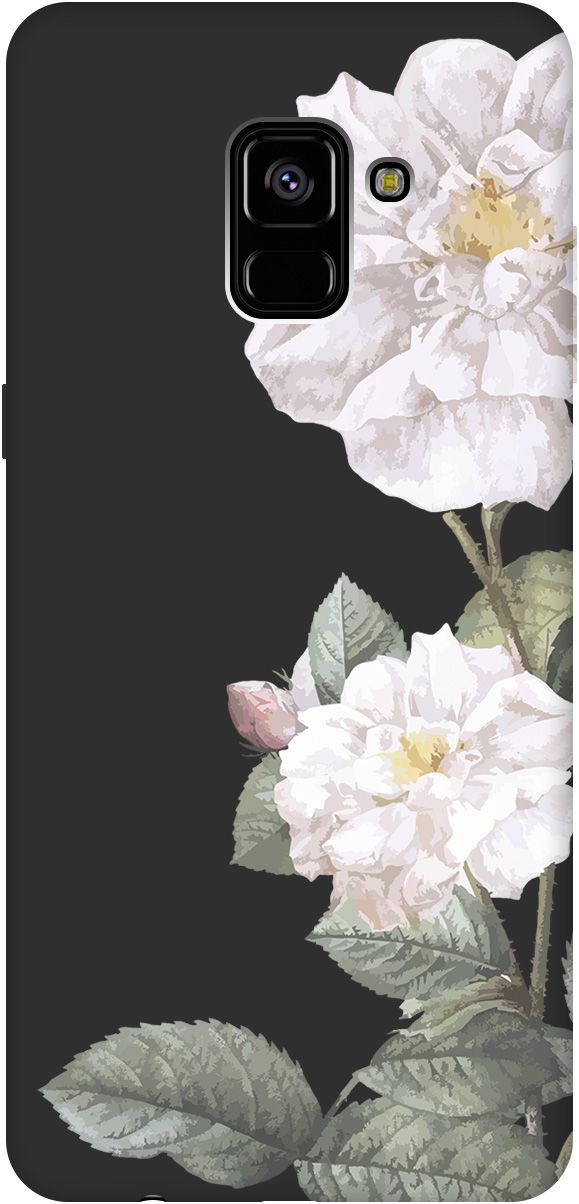 

Чехол на Samsung Galaxy A8+ (2018) с принтом "White Rose" черный, Черный;желтый, 2533