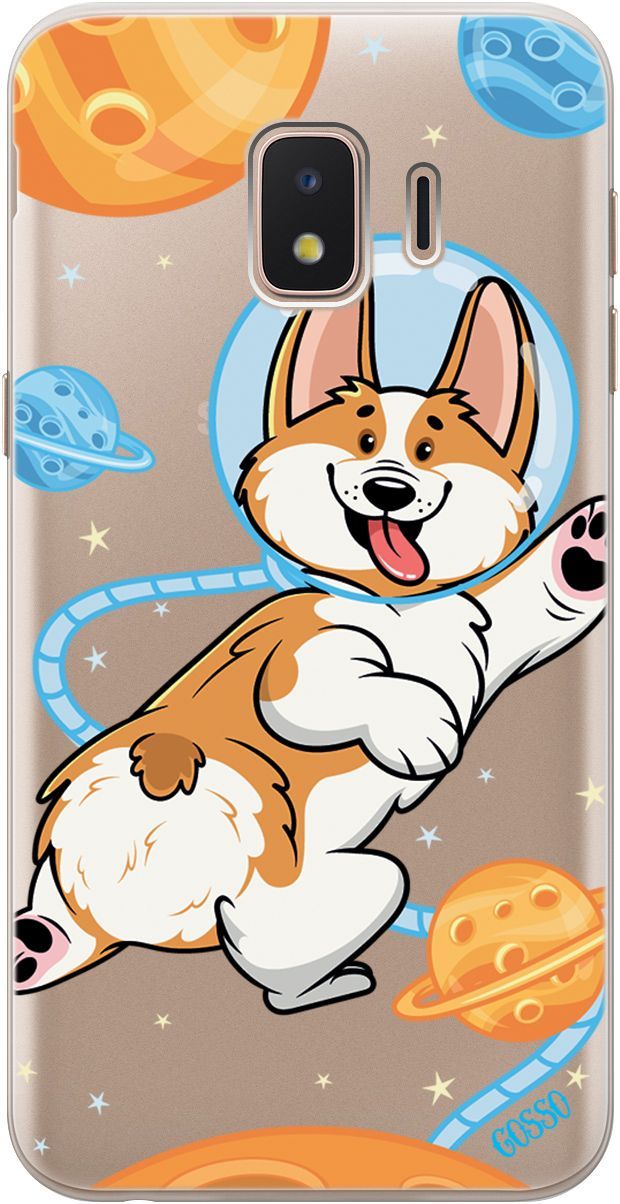 

Чехол на Samsung Galaxy J2 Core с принтом "CosmoCorgi" прозрачный, Прозрачный;коричневый, 1777