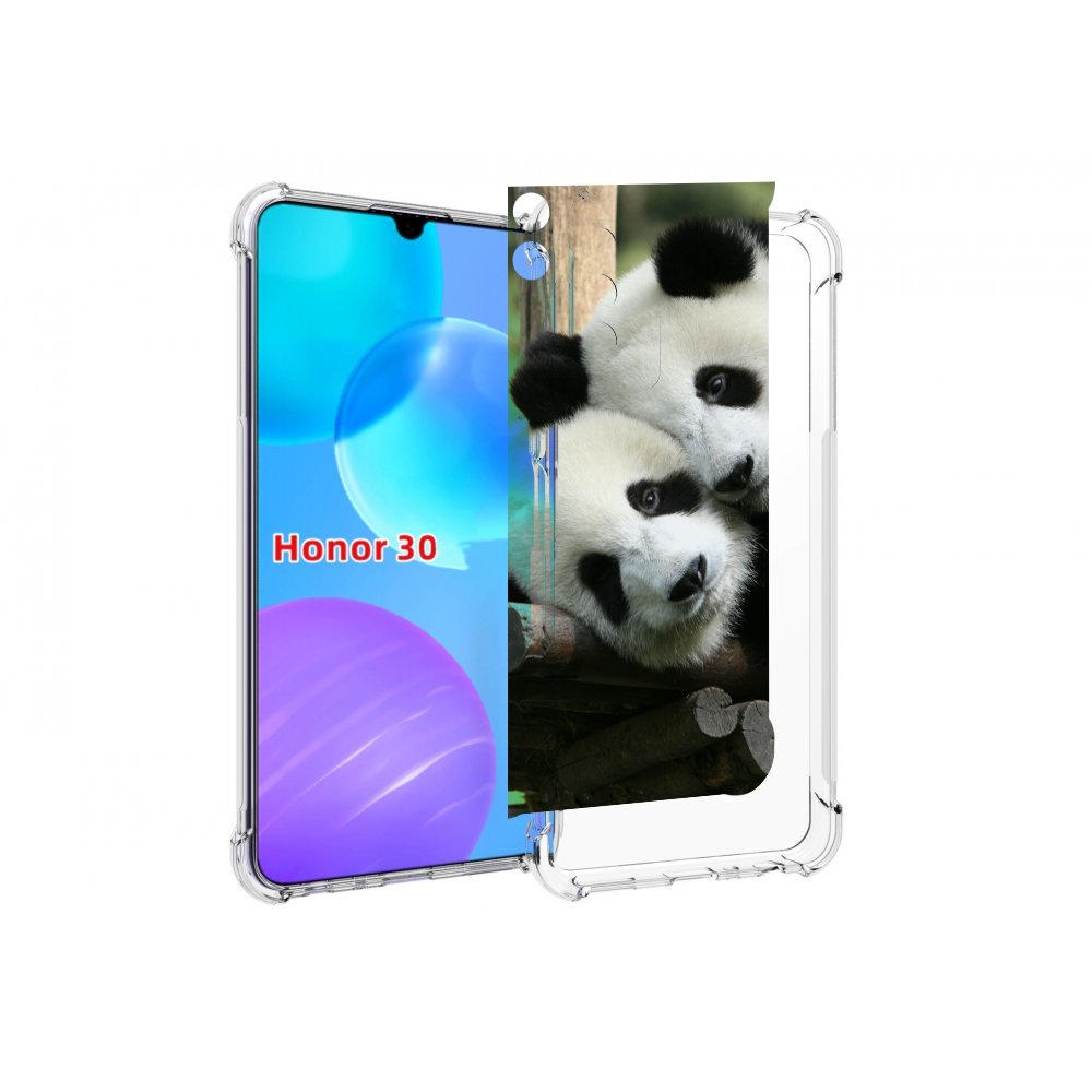 

Чехол MyPads Две-панды для Huawei Honor 30 Lite, Tocco