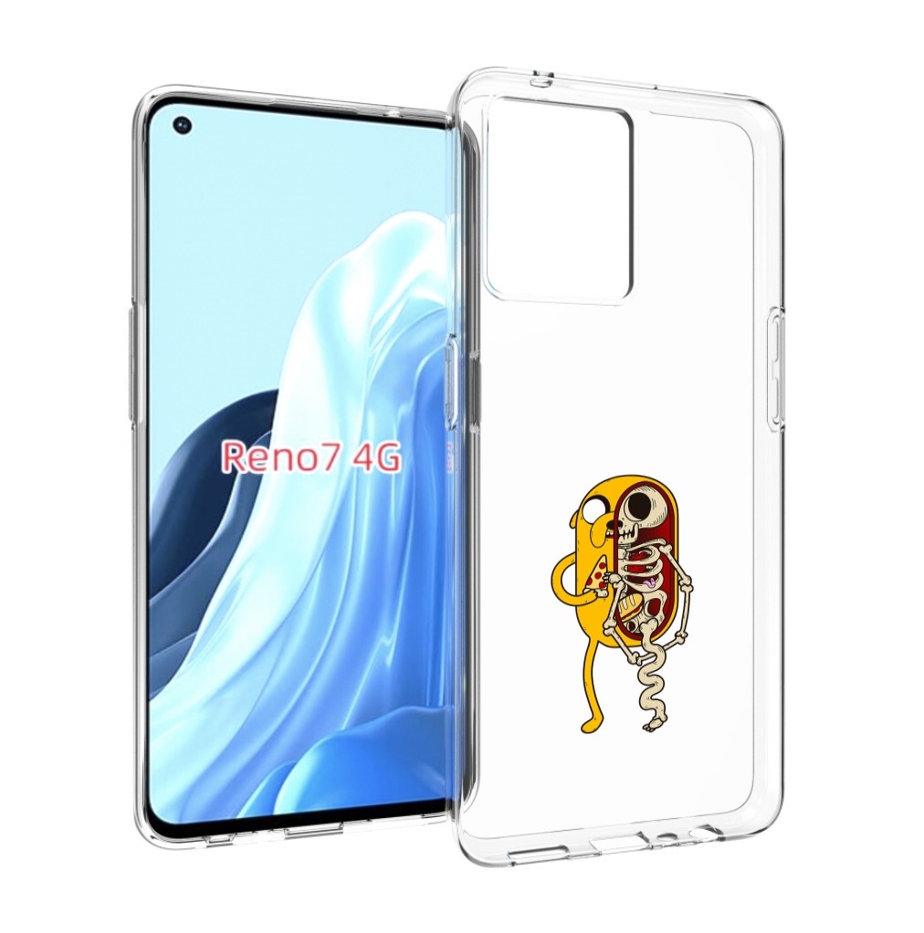 

Чехол MyPads Джейк скелет для OPPO RENO 7 4G, Прозрачный, Tocco