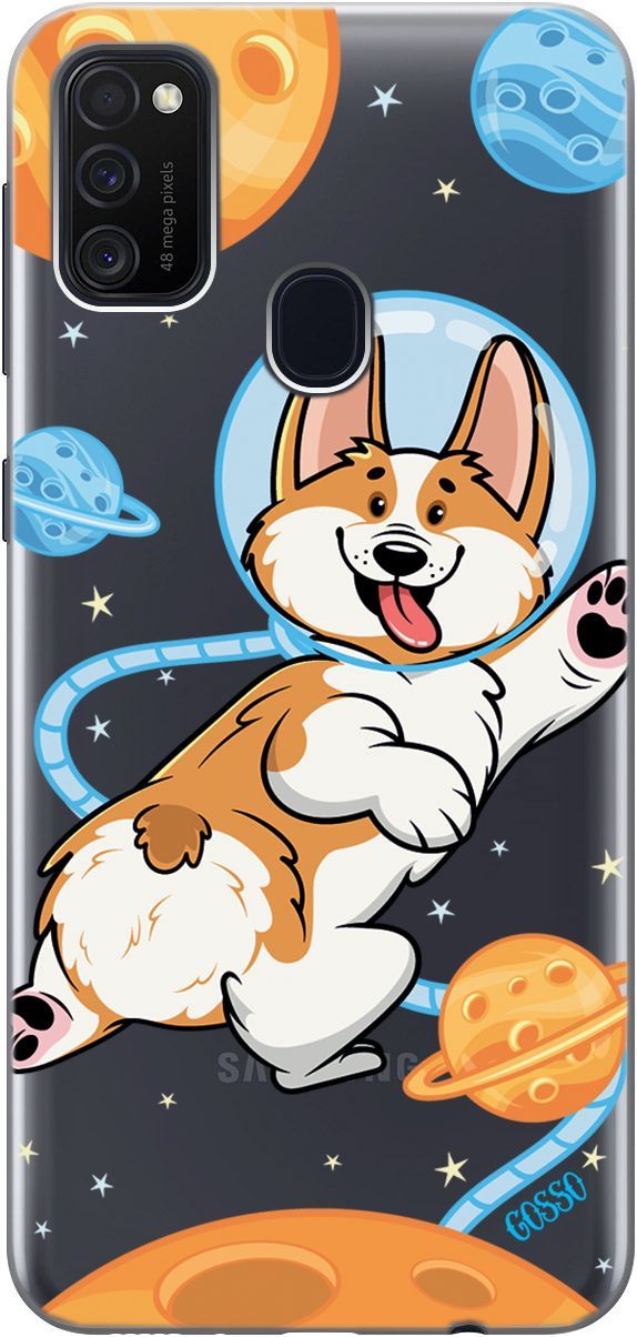 

Чехол на Samsung Galaxy M21/M30s с принтом "CosmoCorgi" прозрачный, Прозрачный;коричневый, 1782