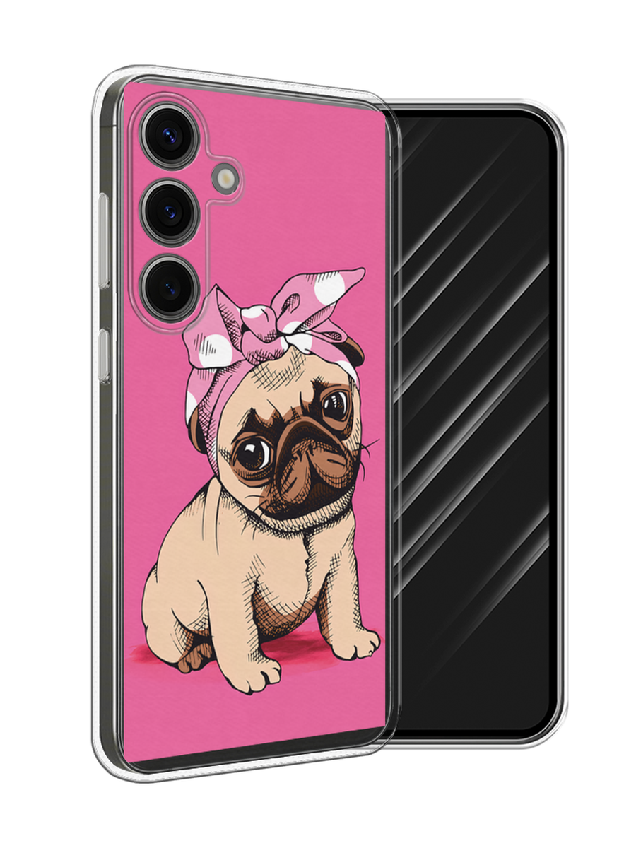 

Чехол Awog на Samsung Galaxy S25 "Dog Pin-Up", Розовый;бежевый, 2110350-1