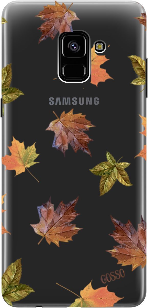 

Чехол на Samsung Galaxy A8+ (2018) с принтом "Maple" прозрачный, 1775