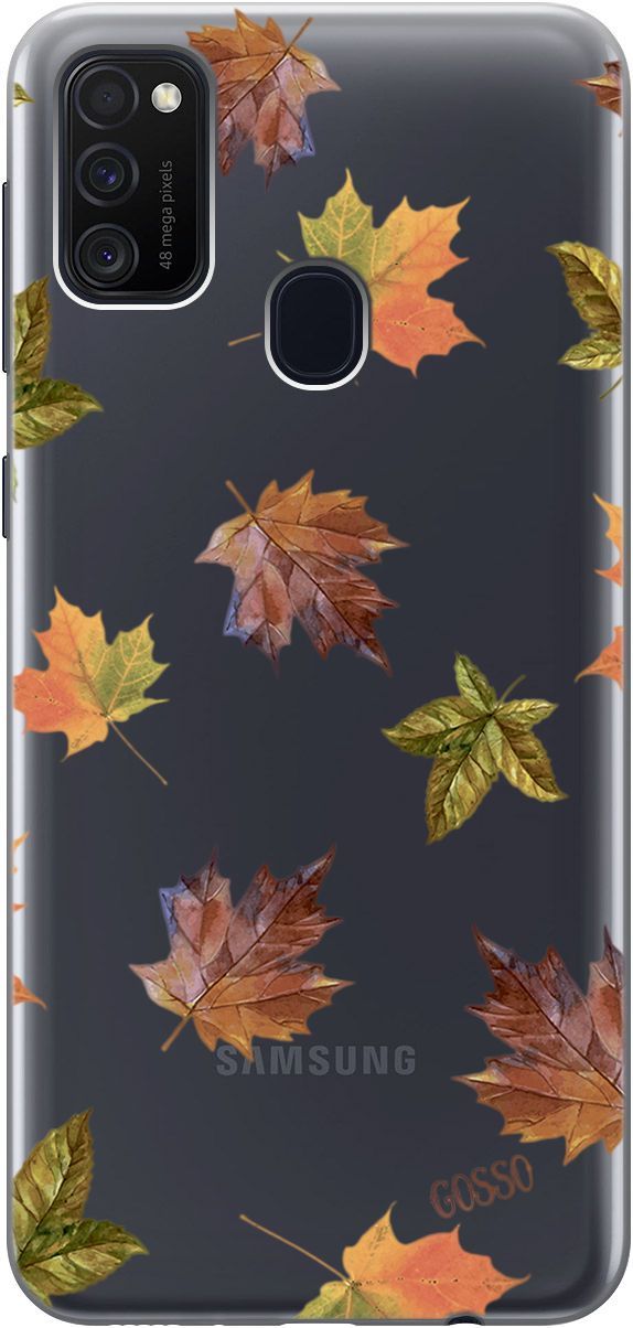 

Силиконовый чехол на Samsung Galaxy M21/M30s с принтом "Maple" прозрачный, Прозрачный;оранжевый, 1782
