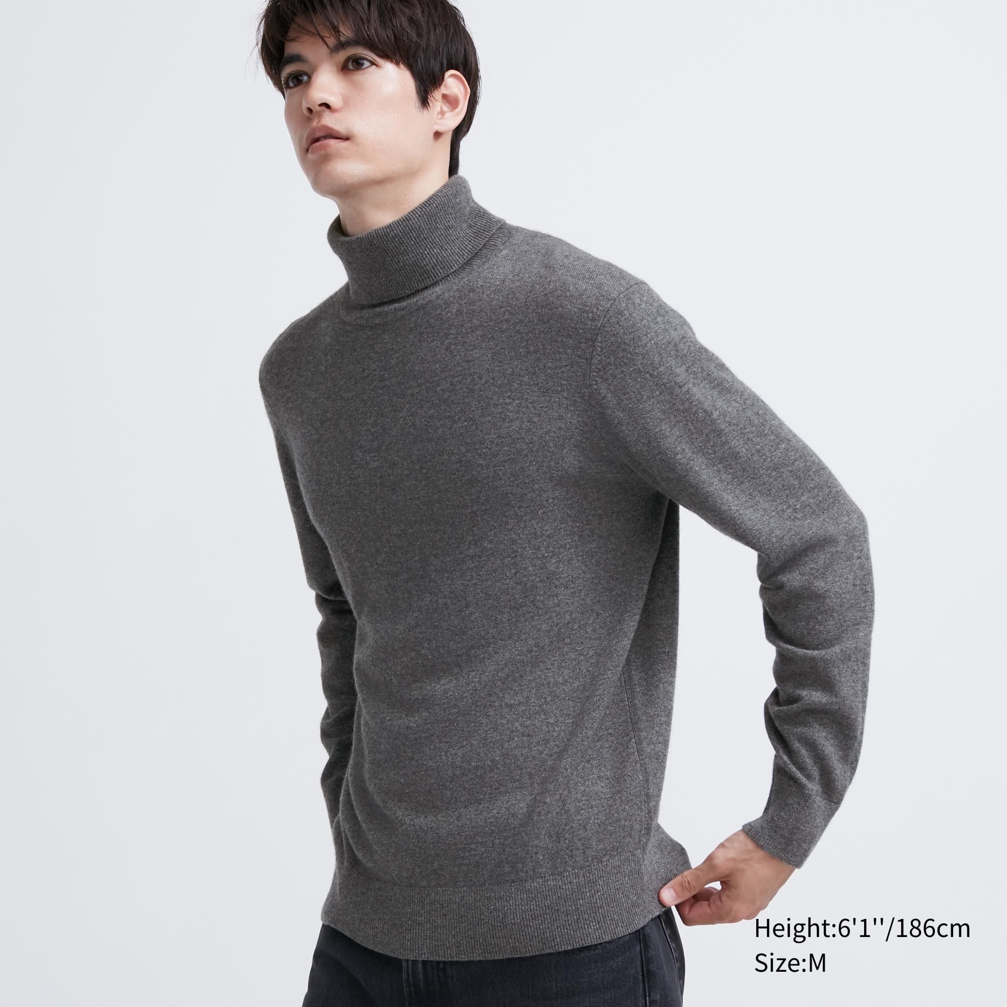 

Свитер мужской UNIQLO 460944 серый L, 460944