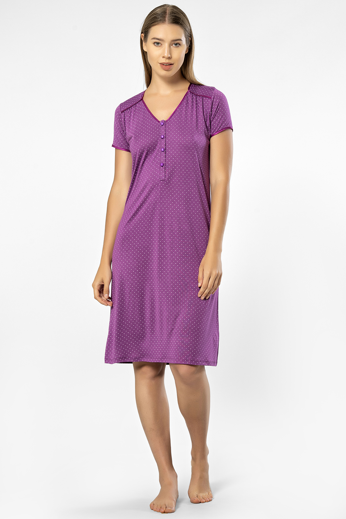 Ночная сорочка женская Turen 3293 фиолетовая S