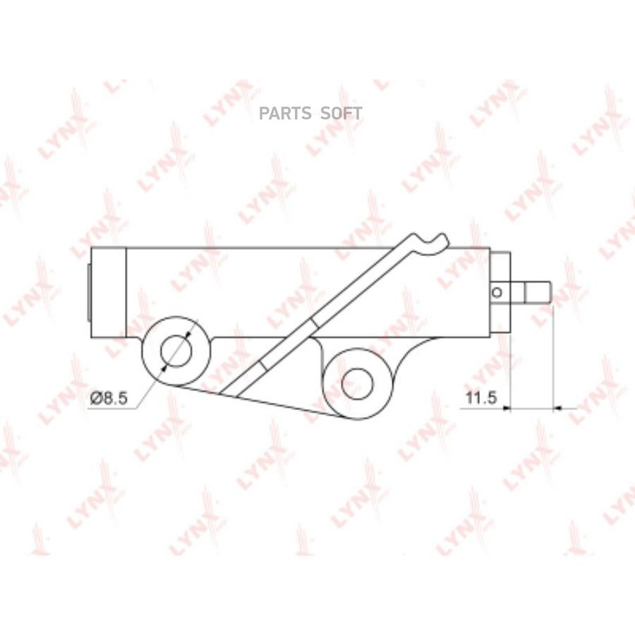 

LYNXAUTO PT-1028 Натяжитель ремня ГРМ MITSUBISHI PAJERO PININ/SPACE STAR 1.8/2.0 1998 = 1ш