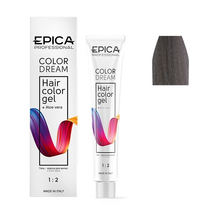 Гель-краска для волос EPICA Colordream 8.11 светло-русый пепельный интенсивный 100 мл крем краска для волос neva naturalis vegan стойкая 7 0 интенсивный каштановый