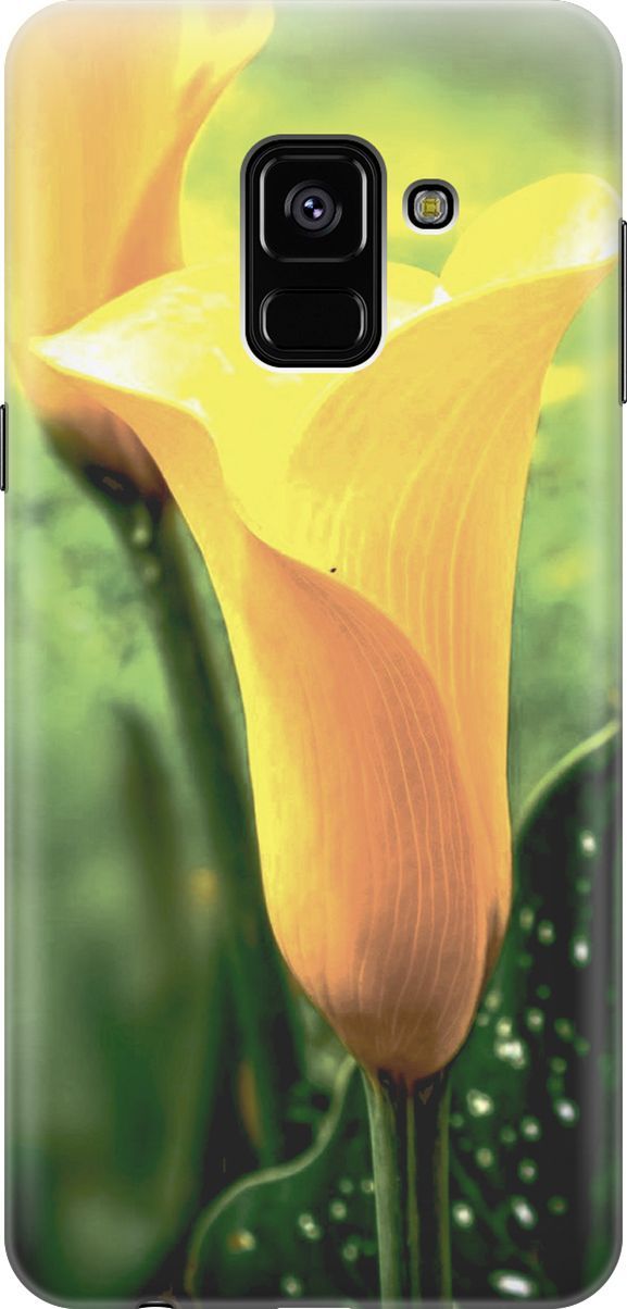 

Чехол на Samsung Galaxy A8+ (2018) с принтом "Желтые каллы", Желтый;зеленый, 2861