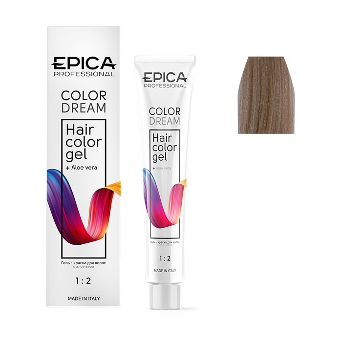 фото Гель-краска для волос epica professional colordream 9.12 блондин перламутровый 100 мл