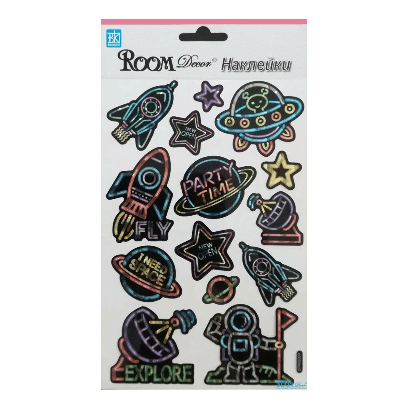 

Наклейки Room Decor Космос мини 14 шт