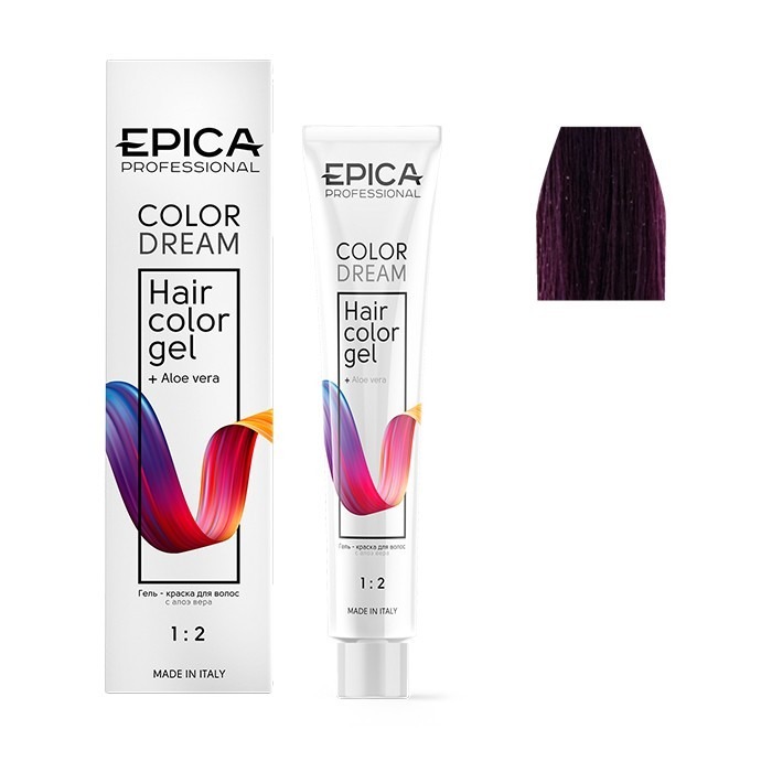 Гель-краска для волос EPICA Colordream 6.22 темно-русый фиолетовый интенсивный 100 мл