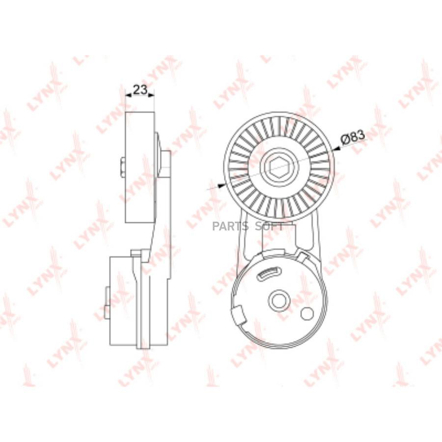 

Натяжитель Руч.Ремня Opel Astra G 2.2 05-13 / Vectra B/C 2.0-2.2 00-08 / Zafira A/B 2.2 0