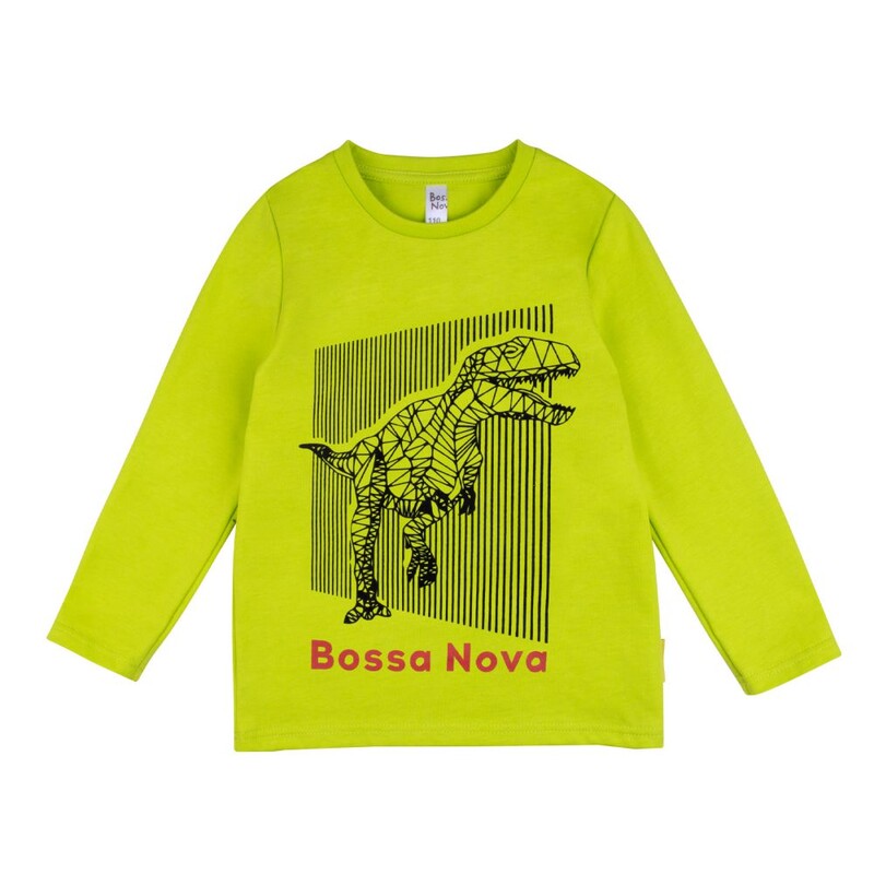 фото Лонгслив для мальчика bossa nova "весна 21" (цвет: салатовый, рост 110 см)