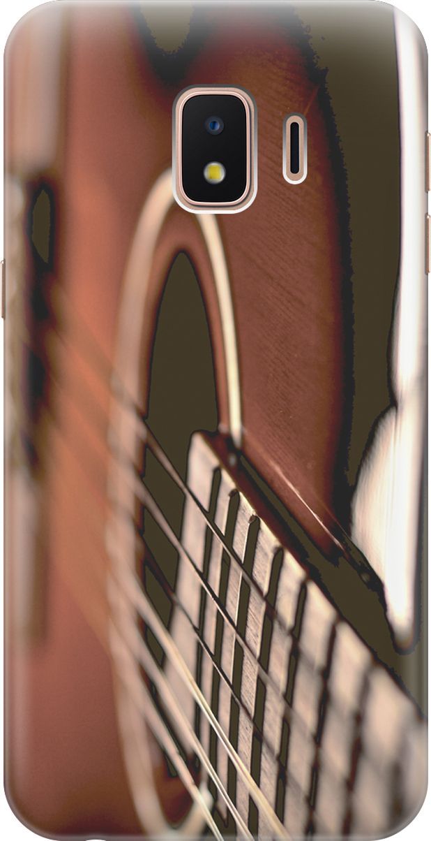 

Силиконовый чехол на Samsung Galaxy J2 Core с принтом "Гитара", Бежевый;коричневый, 2863