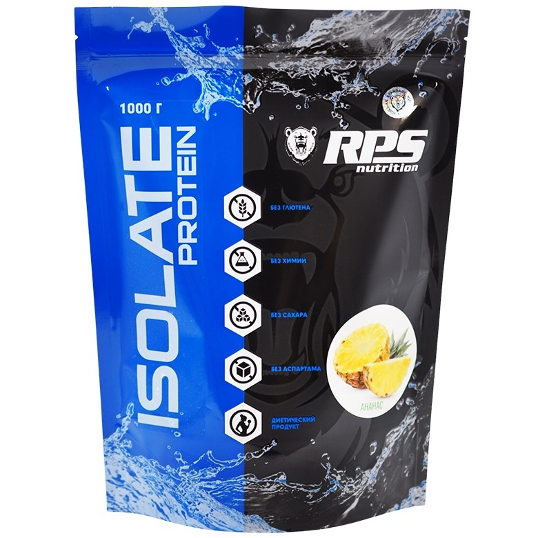 

Изолят RPS Nutrition Whey Isolate 100% - 1000 г, ананас, Whey Isolate