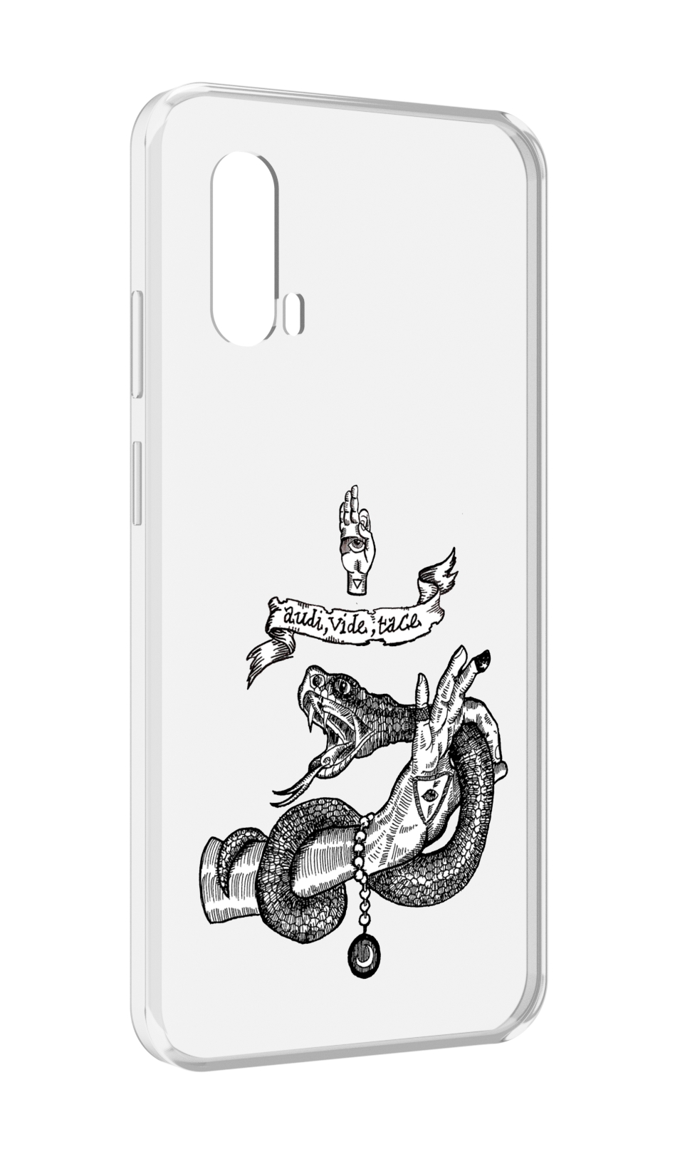 

Чехол MyPads змея на руке рисунок для Blackview BV7100, Прозрачный, Tocco