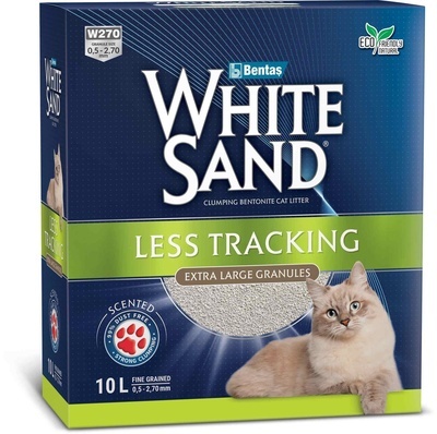 фото Комкующийся наполнитель white sand, не оставляющий следов с крупными гранулами, 8,5 кг