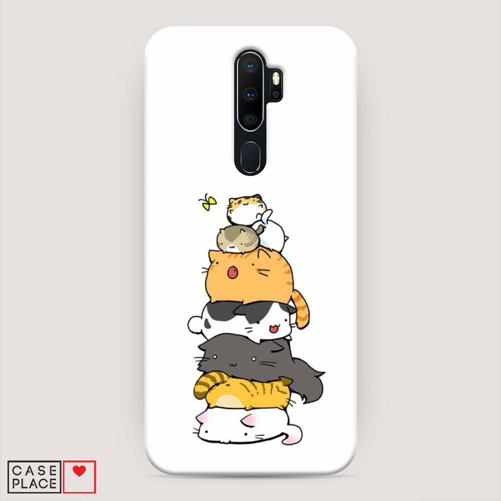 

Пластиковый чехол "Бутерброд из котиков" на Oppo A5 (2020), 251320-7