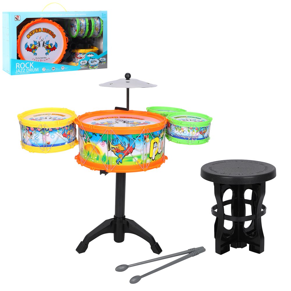 

Детская барабанная установка Smart Baby JB0209563, Разноцветный