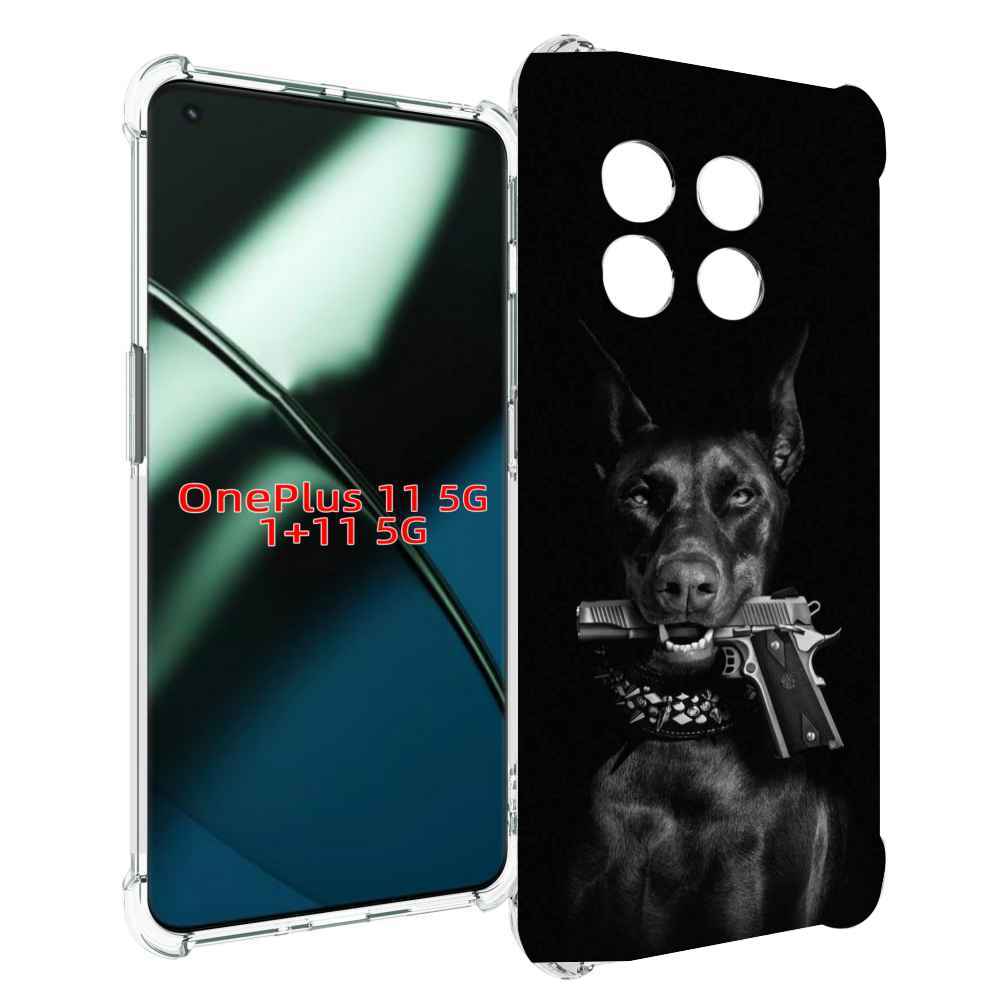

Чехол MyPads доберман мужской для OnePlus 11, Прозрачный, Tocco