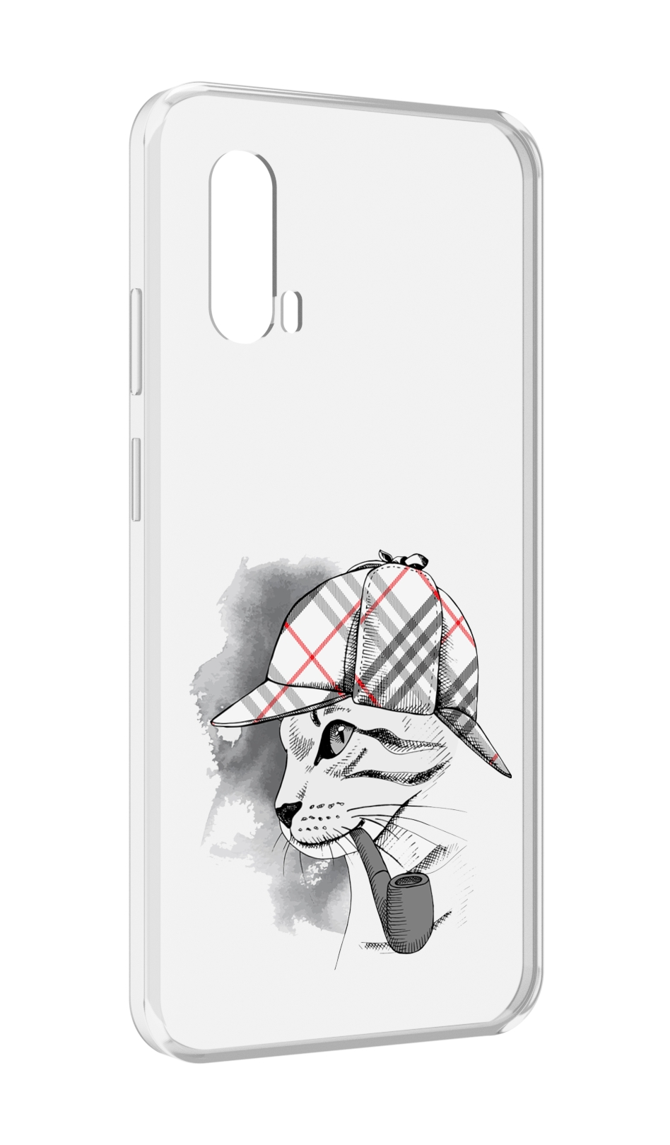 

Чехол MyPads кошка с трубкой для Blackview BV7100, Прозрачный, Tocco