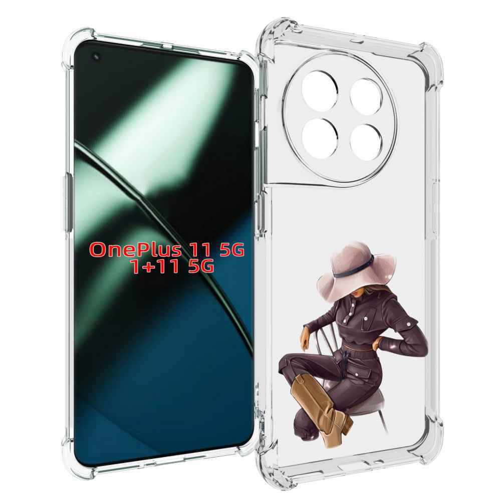

Чехол MyPads загадочная-девушка-в-костюме женский для OnePlus 11, Прозрачный, Tocco