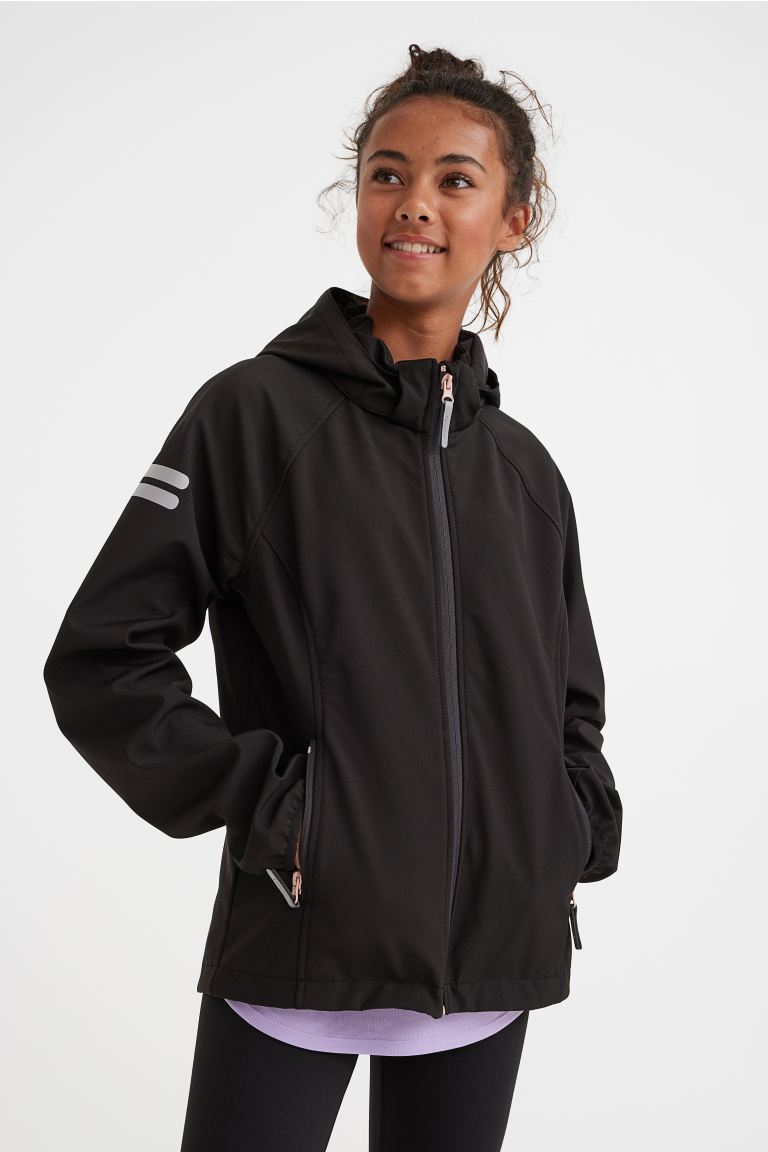 Куртка детская H&M 1096053, цвет черный, размер 140 (доставка из-за рубежа)