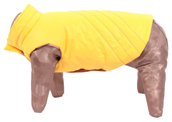 фото Жилет для собак yoriki страйп 795-30, желтый, унисекс, демисезон, 32 см, xl