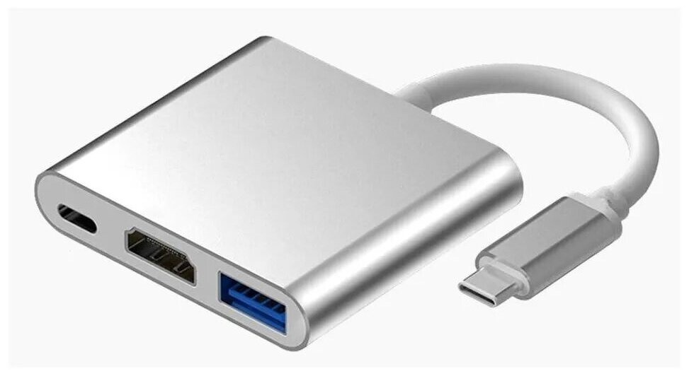 Переходник ForAll USB HUB 3 в 1 белый