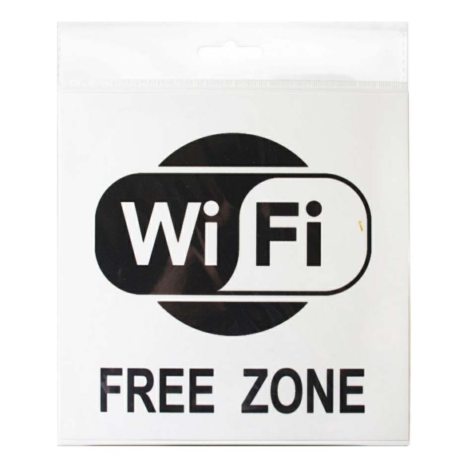 

Табличка Контур Лайн пластиковая Wi-Fi free 20x20 см, Черный;белый