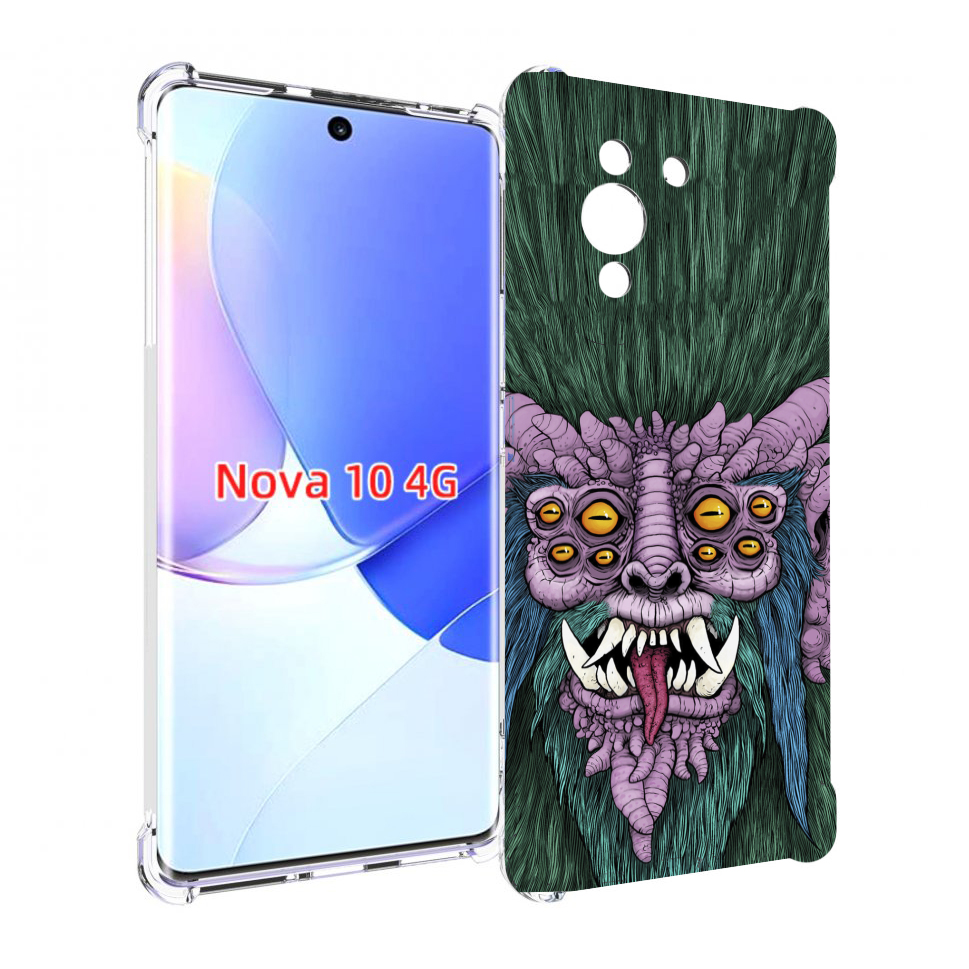 

Чехол MyPads многоглазый черт для Huawei Nova 10, Прозрачный, Tocco