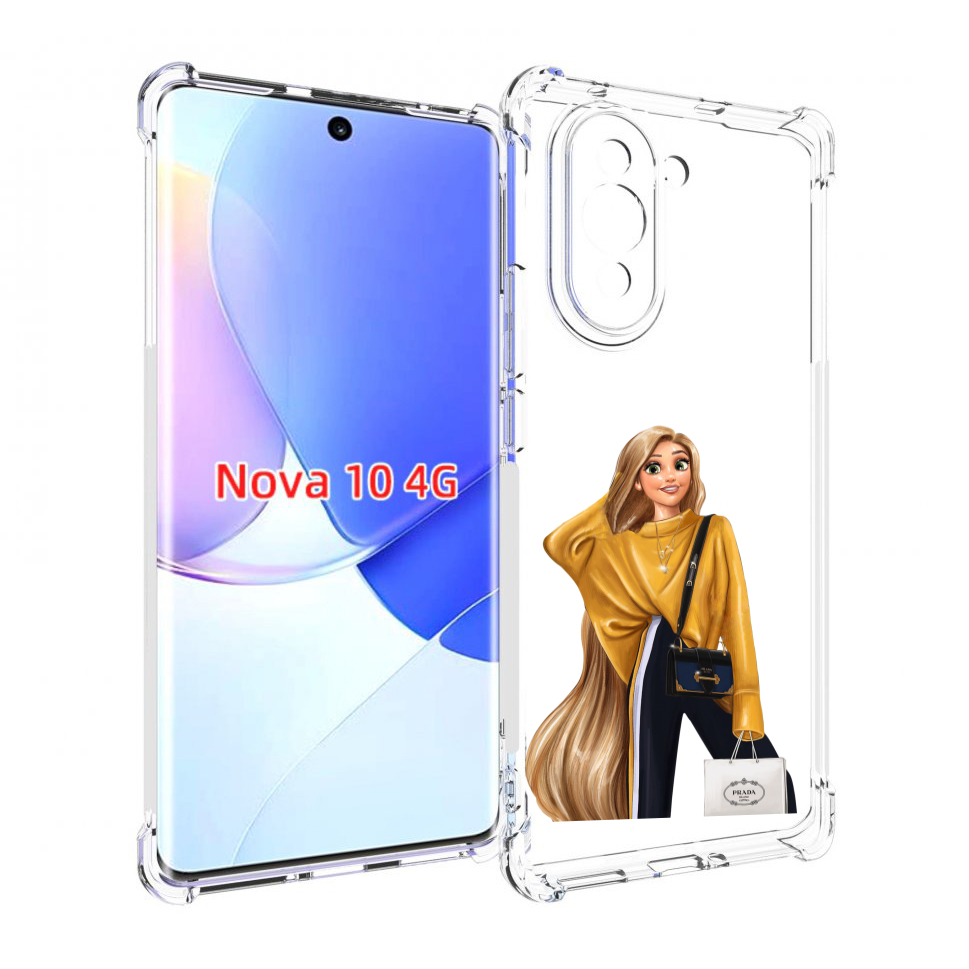 

Чехол MyPads модная-рапунсель женский для Huawei Nova 10, Прозрачный, Tocco