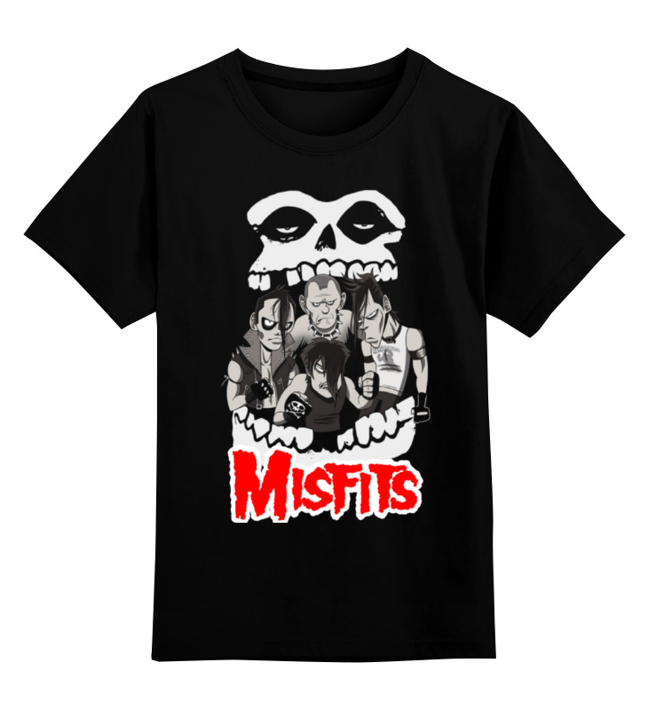 Футболка детская Printio Misfits band цв. р. 164 Россия черный