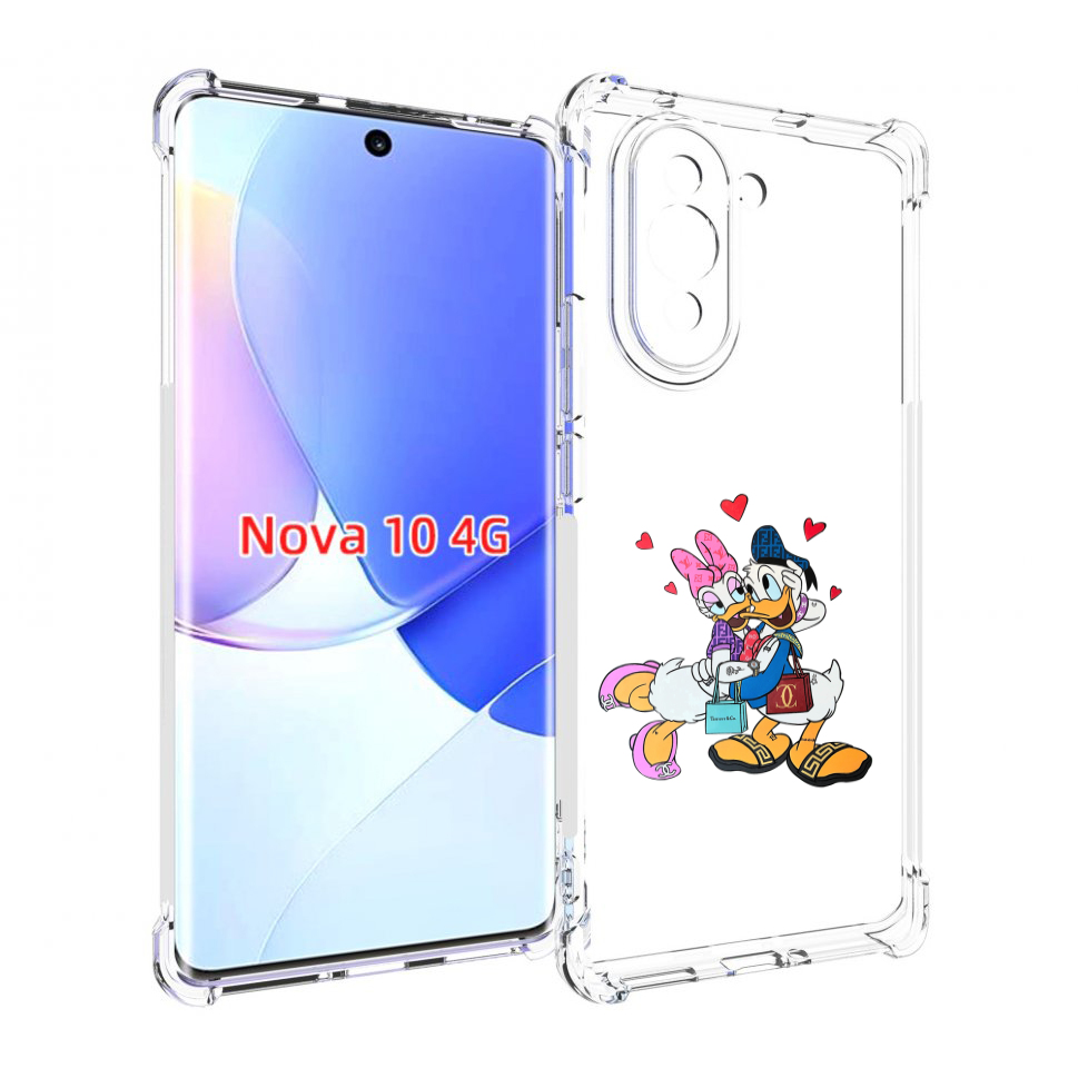 Чехол MyPads модные-влюбленные-утки для Huawei Nova 10
