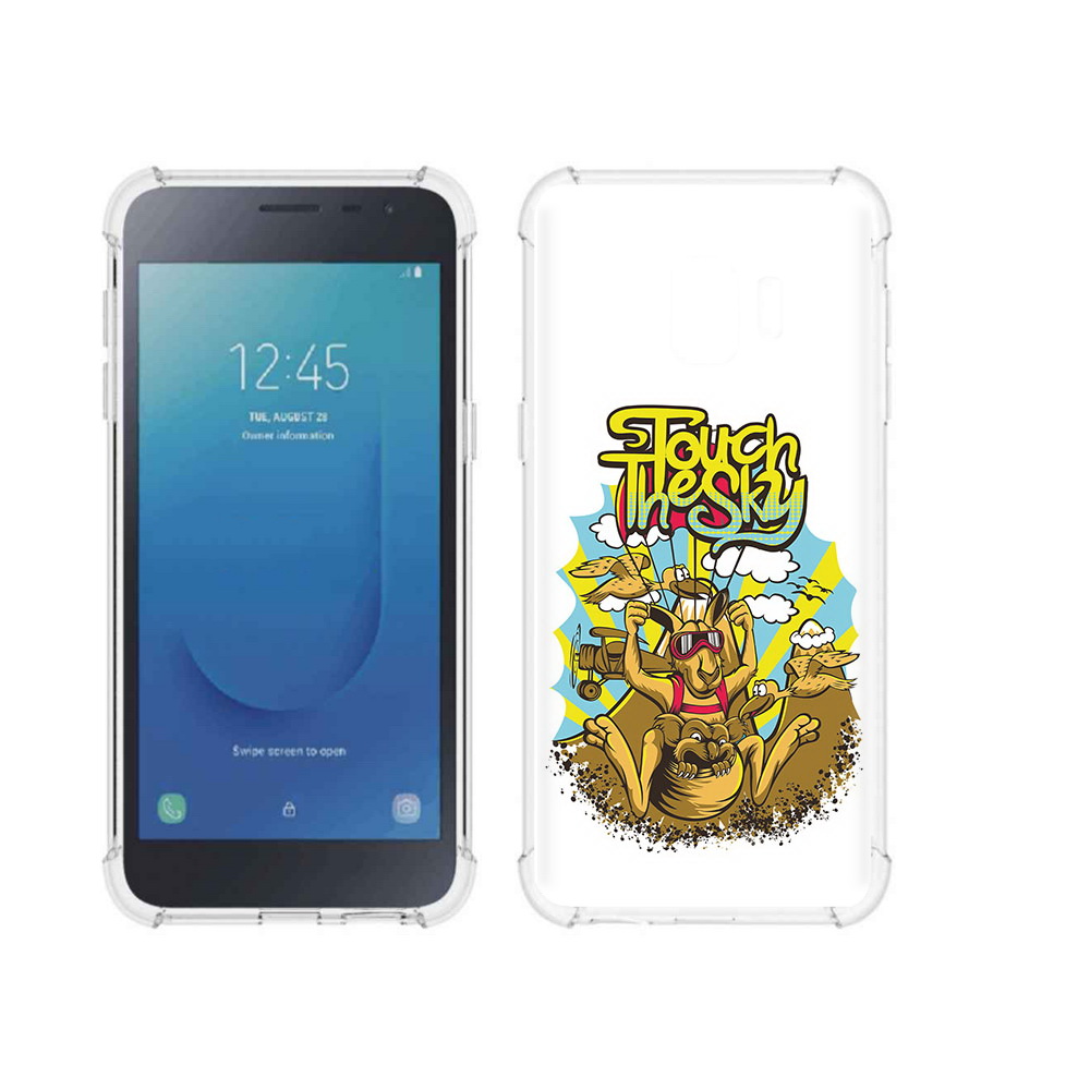 Чехол MyPads Tocco для Samsung Galaxy J2 Core нарисованное кенгуру комикс