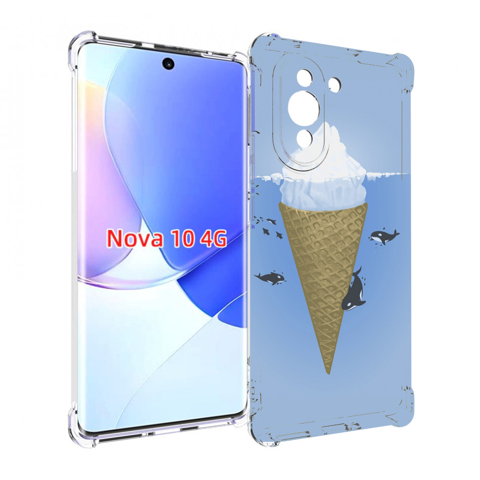 

Чехол MyPads мороженное-у-косаток для Huawei Nova 10, Прозрачный, Tocco