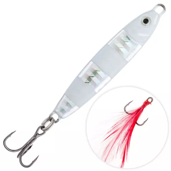 

Пилькер Grfish Metal Minnow 65s 24гр. 65мм. P67 свето-накопительный, Серебристый, Metal Minnow