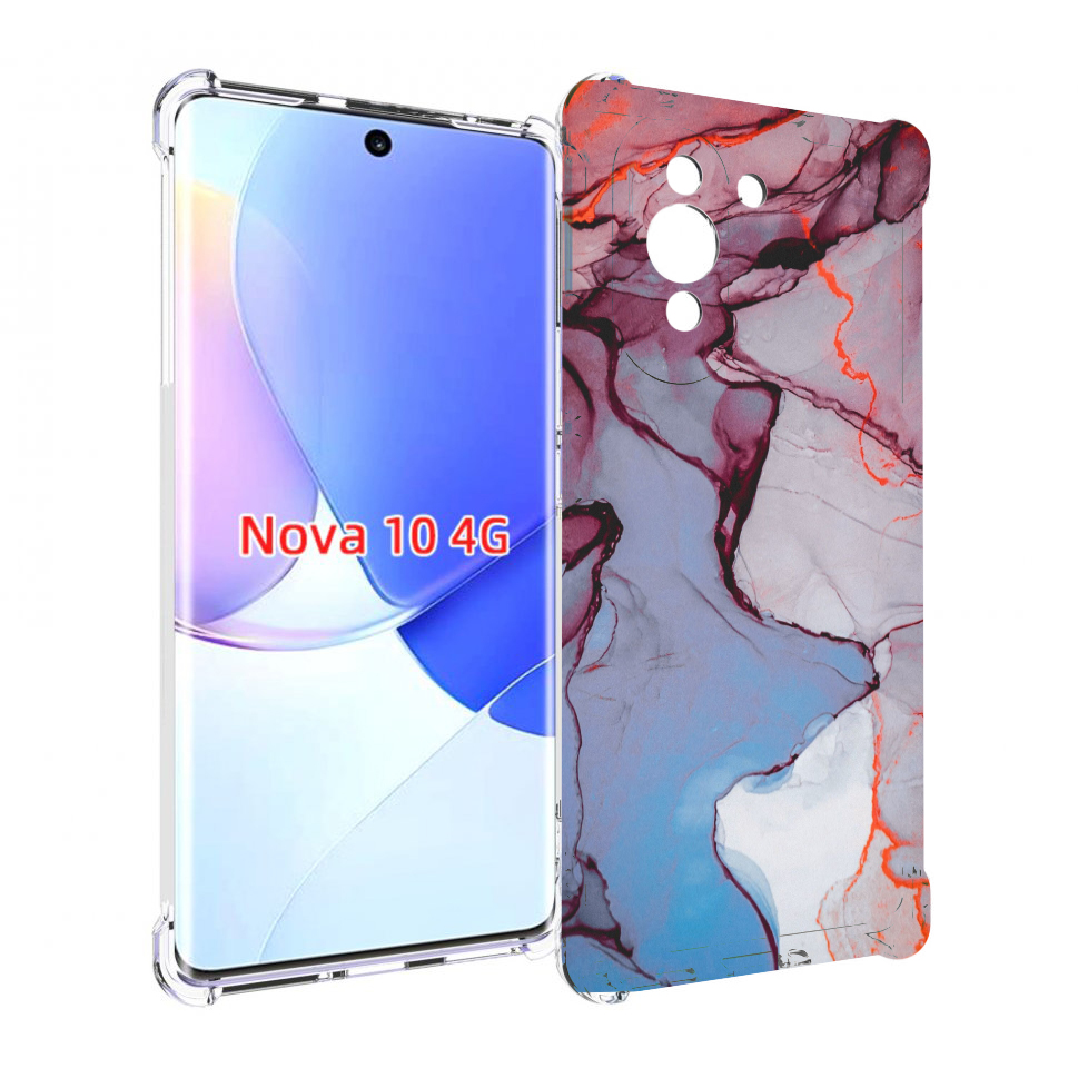 

Чехол MyPads мраморный рисунок для Huawei Nova 10, Прозрачный, Tocco