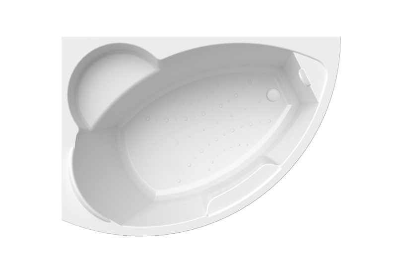 Акриловая ванна Радомир Алари 168х120 левая, каркас, фронтальная панель/2-78-0-1-1-218 каркас для ванны eurolux