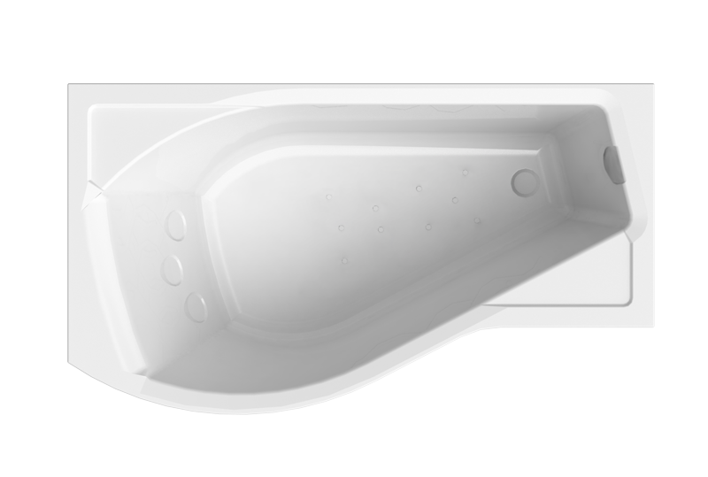Акриловая ванна Радомир Миранда 168х95 левая, каркас, фронтальная панель/2-78-0-1-1-209 профиль технология