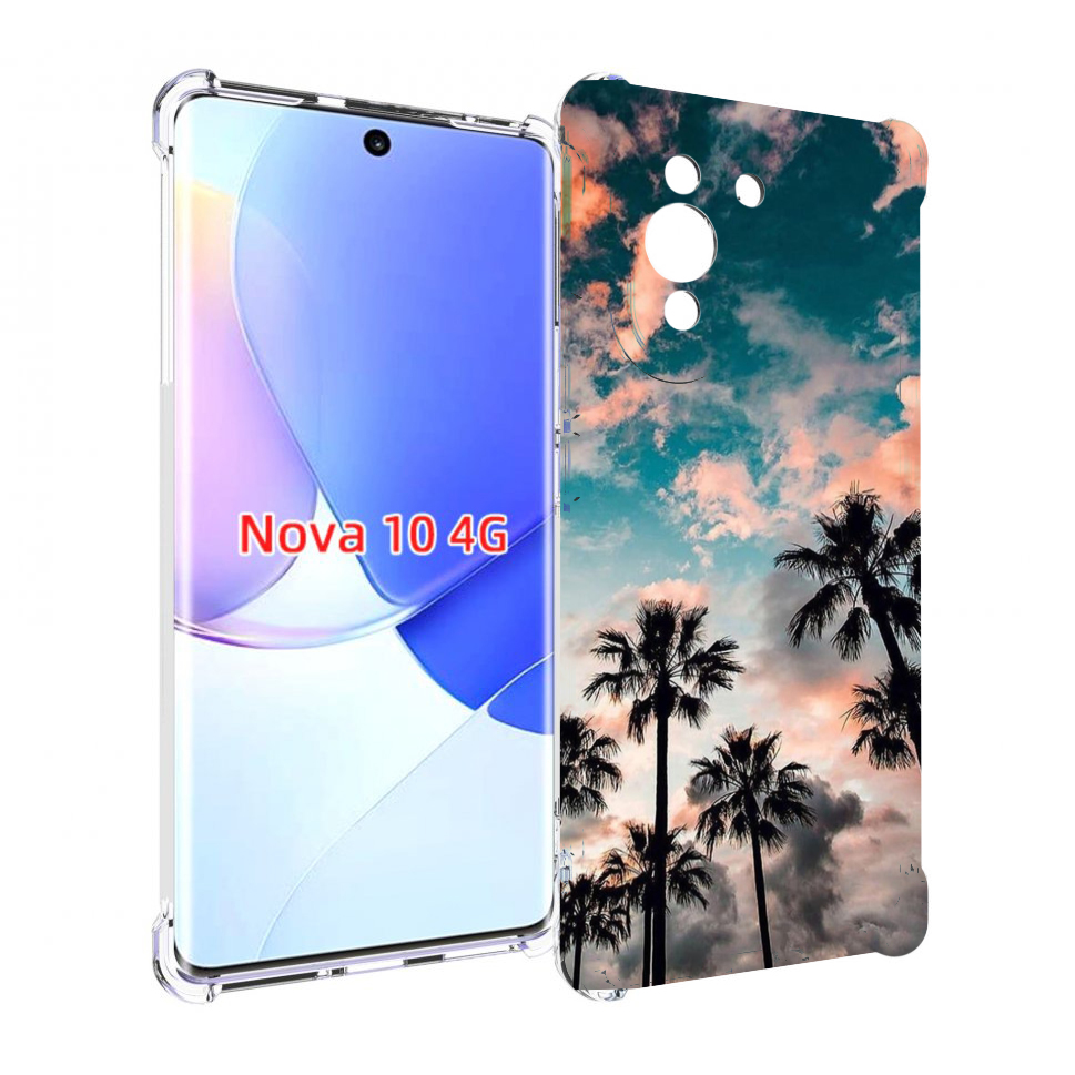 

Чехол MyPads небо-с-пальмами для Huawei Nova 10, Прозрачный, Tocco